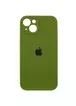 Чохол Silicone Case Full Camera Protective (AA) для Apple iPhone 15 Plus (6.7") Зелений / Dark Olive