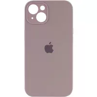 Чехол Silicone Case Full Camera Protective (AA) для Apple iPhone 15 Plus (6.7") Серый / Lavender