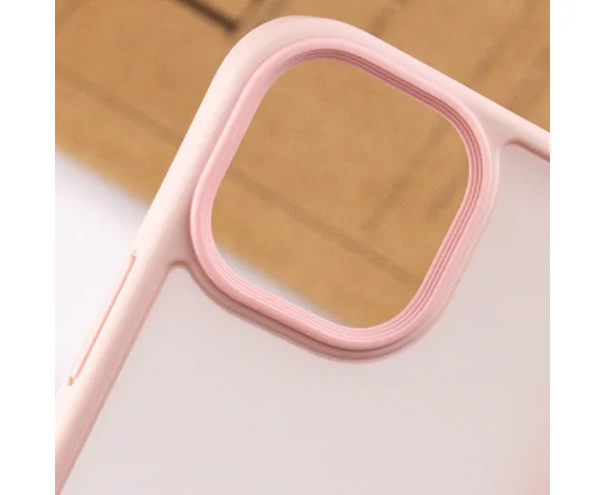 TPU+PC чехол Metal Buttons для Apple iPhone 15 Plus (6.7") Розовый