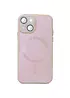 Чехол TPU+Glass Sapphire Midnight with MagSafe для Apple iPhone 15 Plus (6.7") Розовый / Pink Sand