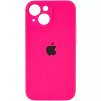 Чохол Silicone Case Full Camera Protective (AA) Apple iPhone 15 Plus (6.7") Рожевий / Barbie pink