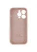 Чехол Silicone Case Full Camera Protective (AA) для Apple iPhone 15 Pro Max (6.7") Розовый / Pink Sand