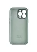 Чехол Silicone Case Full Camera Protective (AA) для Apple iPhone 15 Pro Max (6.7") Зеленый / Pine green