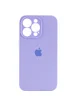 Чехол Silicone Case Full Camera Protective (AA) для Apple iPhone 15 Pro Max (6.7") Сиреневый / Dasheen