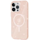 Чехол TPU Galaxy Sparkle (MagFit) для Apple iPhone 15 Pro Max (6.7") Gold+Glitter