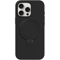 Чехол Silicone Case Full Protective NO LOGO with Ring для Apple iPhone 15 Pro Max (6.7") Black