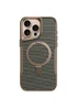 TPU+PC чохол Metal Buttons with MagSafe Carbon Ring для iPhone 15 Pro Max (6.7") Золотий