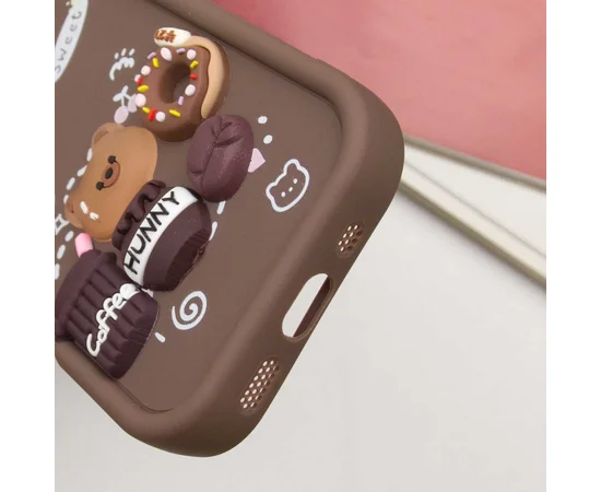 Чехол TPU Toys Case для Apple iPhone 15 Pro Max (6.7") Brown / Sweet