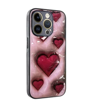 TPU+PC чехол Prisma Plushie для Apple iPhone 15 Pro Max (6.7") Hearts