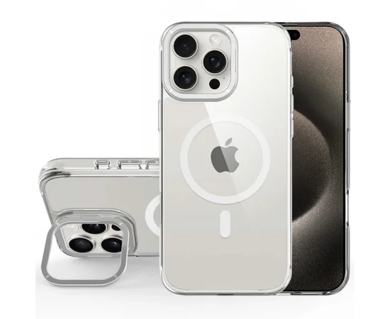 Чехол TPU Space Case Apex with MagSafe для Apple iPhone 15 Pro Max (6.7") Silver