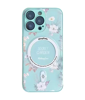 TPU+PC чохол Secret Garden with MagSafe для Apple iPhone 15 Pro Max (6.7") Mint TPU+PC чохол Secret Garden with MagSafe для Apple iPhone 15 Pro Max (6.7") Mint