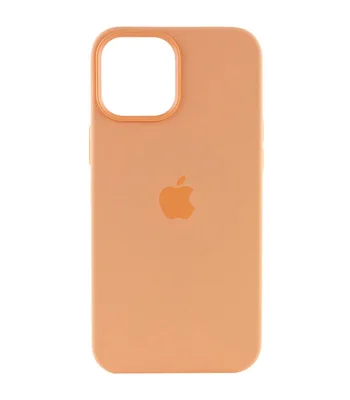 Чохол Silicone case (AAA) full with Magsafe and Animation для Apple iPhone 15 Pro Max (6.7") Помаранчевий / Orange Sorbet