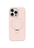 Чохол Silicone Case Full Protective NO LOGO with Ring для Apple iPhone 15 Pro Max (6.7") Pink