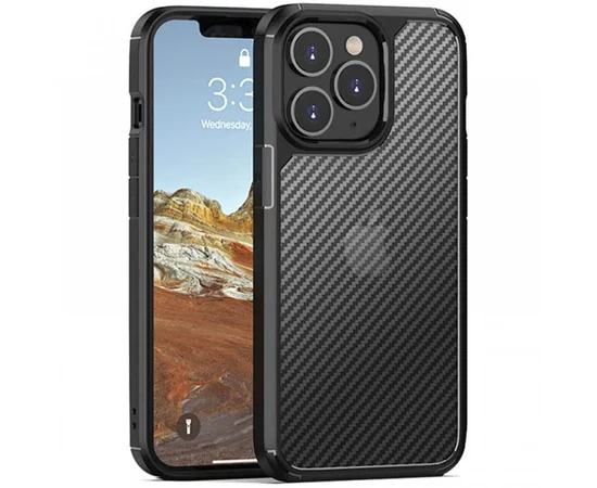 Чехол TPU+PC Line для Apple iPhone 15 Pro Max (6.7") Black