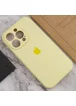 Чехол Silicone Case Full Camera Protective (AA) для Apple iPhone 15 Pro Max (6.7") Желтый / Mellow Yellow