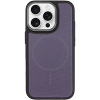 Чохол PC TechWoven Hybrid with MagSafe для Apple iPhone 15 Pro Max (6.7") Black / Purple