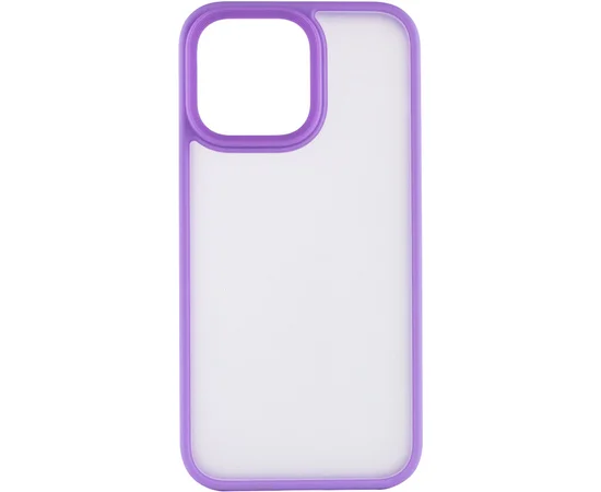 TPU+PC чехол Metal Buttons для Apple iPhone 15 Pro Max (6.7") Сиреневый