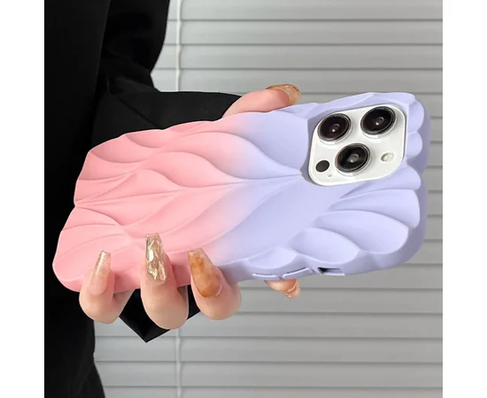 TPU чехол Leaf для Apple iPhone 15 Pro Max (6.7") Lilac / Pink