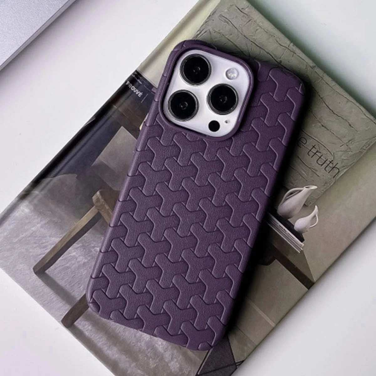 Чехол TPU Weaving для Apple iPhone 15 Pro Max (6.7") Purple