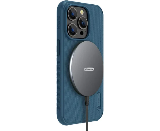 Чехол Nillkin Matte Magnetic Pro для Apple iPhone 15 Pro Max (6.7") Синий / Blue