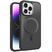 Чехол TPU+PC Carbon Mirage with MagSafe для Apple iPhone 15 Pro Max (6.7") Black