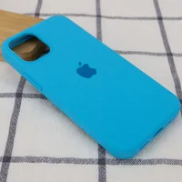 Чехол Silicone Case Full Protective (AA) для Apple iPhone 15 Pro Max (6.7") Голубой / Blue
