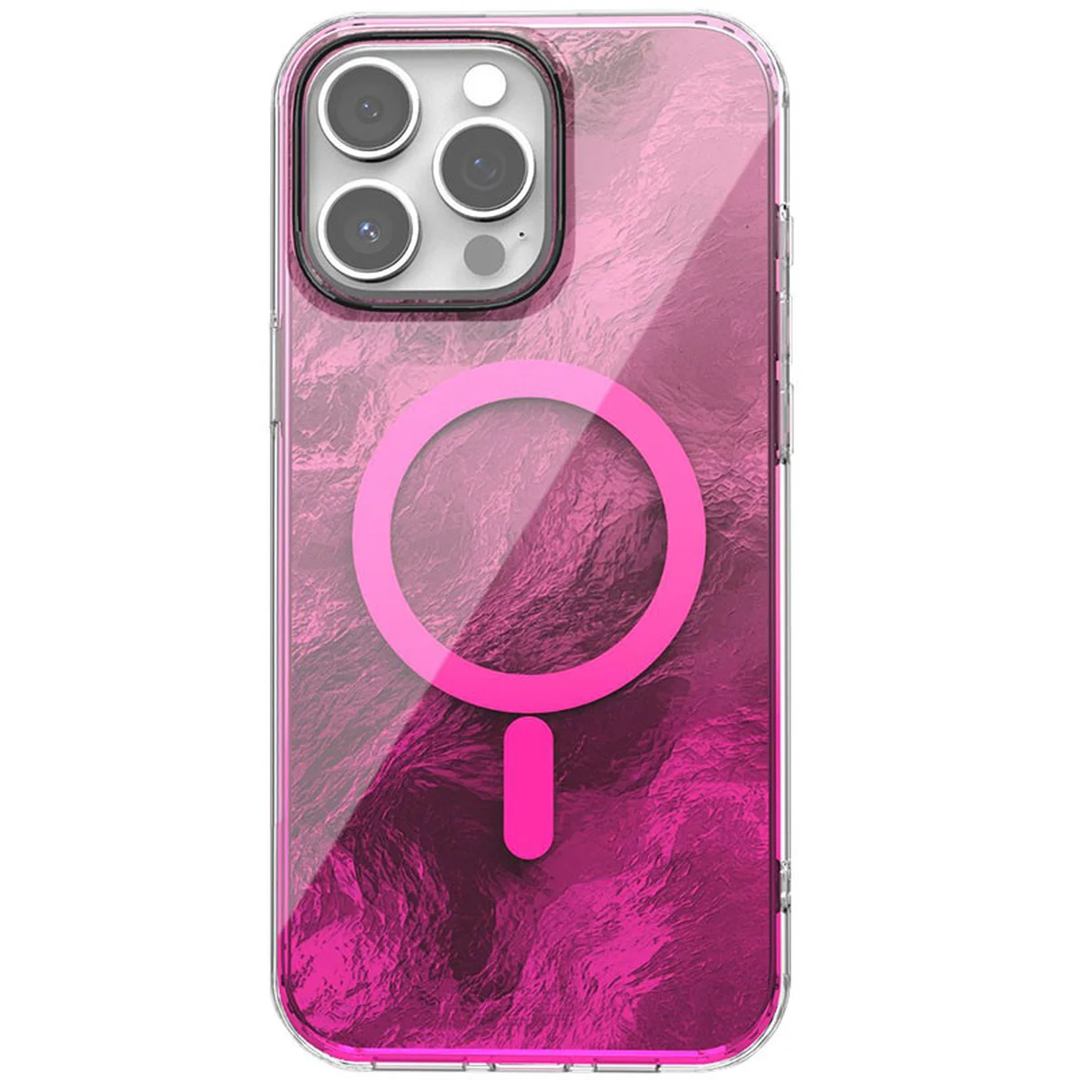 Чехол TPU Shiny Mountain (MagFit) для Apple iPhone 15 Pro Max (6.7") Pink