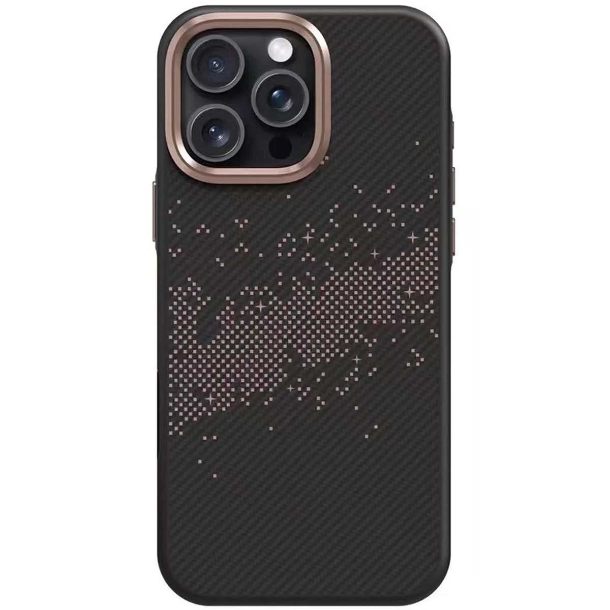 TPU чохол Monzo (MagFit) для Apple iPhone 15 Pro Max (6.7") Titanium gold