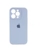 Чехол Silicone Case Full Camera Protective (AA) для Apple iPhone 15 Pro Max (6.7") Голубой / Lilac Blue / PVH
