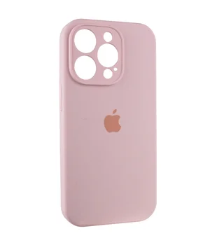 Чохол Silicone Case Full Camera Protective (AA) Apple iPhone 15 Pro Max (6.7") Рожевий / Chalk Pink
