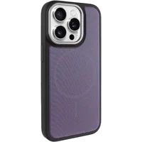 Чохол PC TechWoven Hybrid with MagSafe для Apple iPhone 15 Pro Max (6.7") Black / Purple