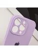 Чехол Silicone Case Full Camera Protective (AA) для Apple iPhone 15 Pro Max (6.7") Сиреневый / Lilac / PVH