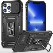 Ударопрочный чехол Camshield Army Ring для Apple iPhone 15 Pro Max (6.7") Черный / Black