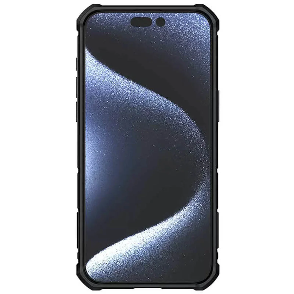 TPU+PC чехол Nillkin CamShield Armor (шторка на камеру) для Apple iPhone 15 Pro Max (6.7") Зеленый