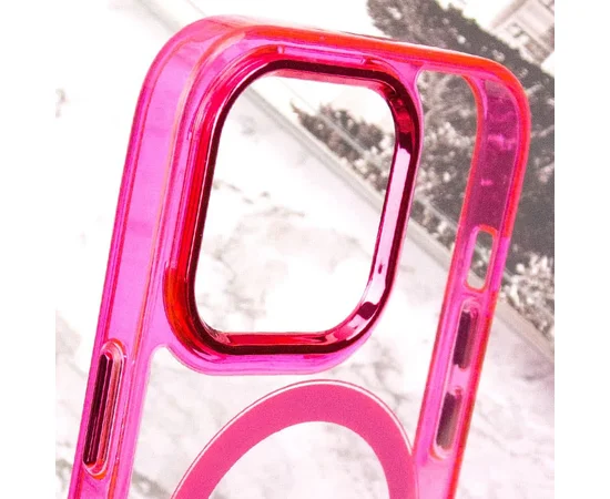 Чехол TPU Iris with MagSafe для Apple iPhone 15 Pro Max (6.7") Малиновый