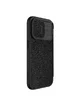 Кожаный чехол-книжка Nillkin Qin Pro Camshield для Apple iPhone 15 Pro Max (6.7") Черный