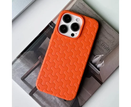 Чехол TPU Weaving для Apple iPhone 15 Pro Max (6.7") Orange