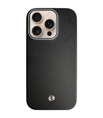 Чехол PC+Leather SGP with MagSafe для Apple iPhone 15 Pro Max (6.7") Carbon