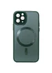 Чехол TPU+Glass Sapphire Midnight with MagSafe для Apple iPhone 15 Pro Max (6.7") Зеленый / Forest green