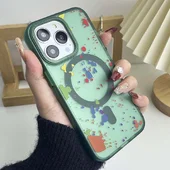 Чехол TPU+PC Flush with MagSafe для Apple iPhone 15 Pro Max (6.7") Dark green
