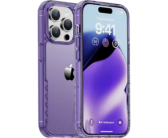 Чехол TPU+PC Multi-Color для Apple iPhone 15 Pro Max (6.7") Purple
