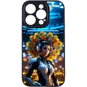 TPU+PC чехол Prisma Ladies для Apple iPhone 15 Pro Max (6.7") Cyberpunk