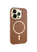 Кожаный чехол SnapCase with MagSafe для Apple iPhone 15 Pro Max (6.7") Brown