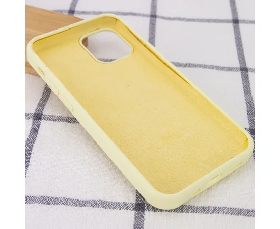 Чохол Silicone Case Full Protective (AA) Apple iPhone 15 Pro Max (6.7") Жовтий / Mellow Yellow