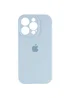 Чехол Silicone Case Full Camera Protective (AA) для Apple iPhone 15 Pro Max (6.7") Голубой / Sweet Blue