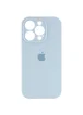 Чехол Silicone Case Full Camera Protective (AA) для Apple iPhone 15 Pro Max (6.7") Голубой / Sweet Blue