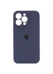 Чехол Silicone Case Full Camera Protective (AA) для Apple iPhone 15 Pro Max (6.7") Темно-синий / Midnight blue