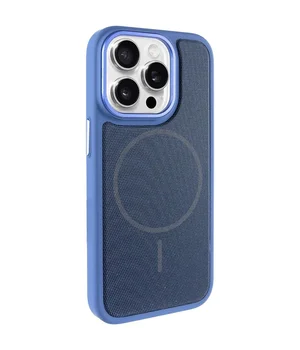 Чехол PC TechWoven Hybrid with MagSafe для Apple iPhone 15 Pro Max (6.7") Blue