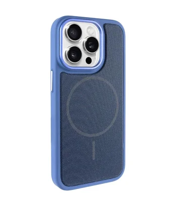 Чохол PC TechWoven Hybrid with MagSafe для Apple iPhone 15 Pro Max (6.7") Blue