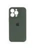 Чехол Silicone Case Full Camera Protective (AA) для Apple iPhone 15 Pro Max (6.7") Зеленый / Cyprus Green
